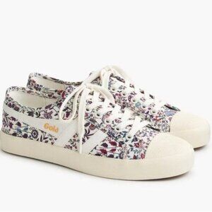 Gola By J. Crew Women's Ivory Floral Sneakers Shoes Size 8